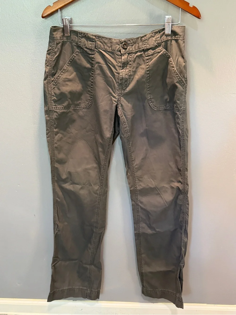 THE NORTH FACE GRAY UTILITY CHINO LADIES PANTS SZ 12